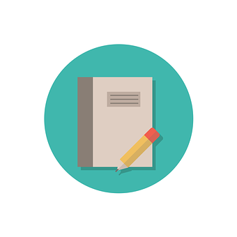 Bookand Pencil Icon PNG image