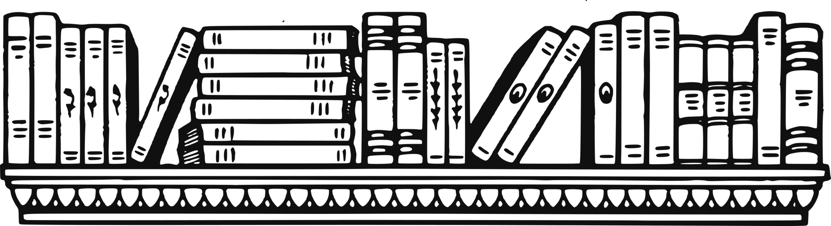 Bookshelf Vector Illustration PNG image