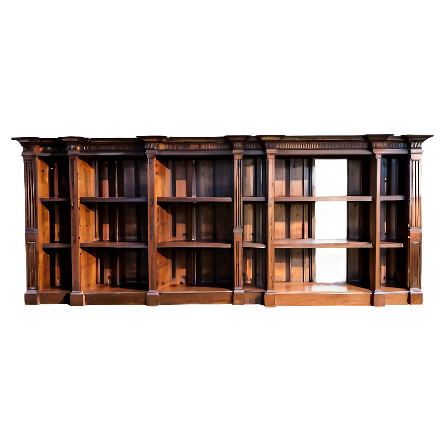 Bookshelf With Cabinets Png 27 PNG image