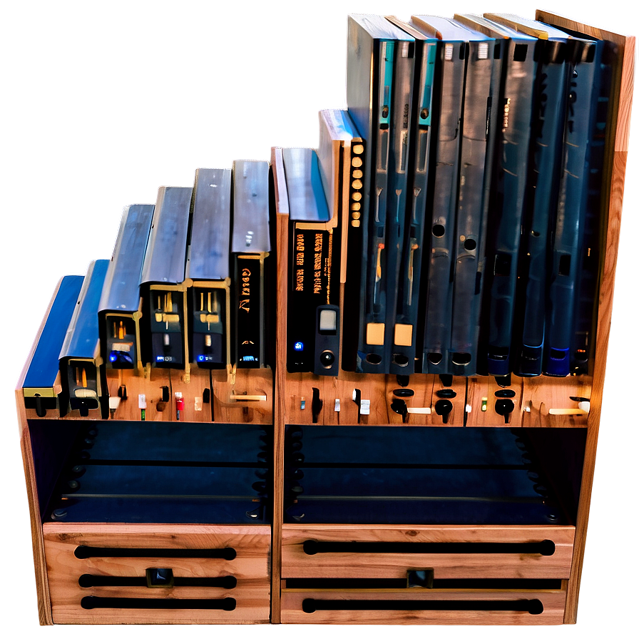 Bookshelf With Drawers Png Glt94 PNG image