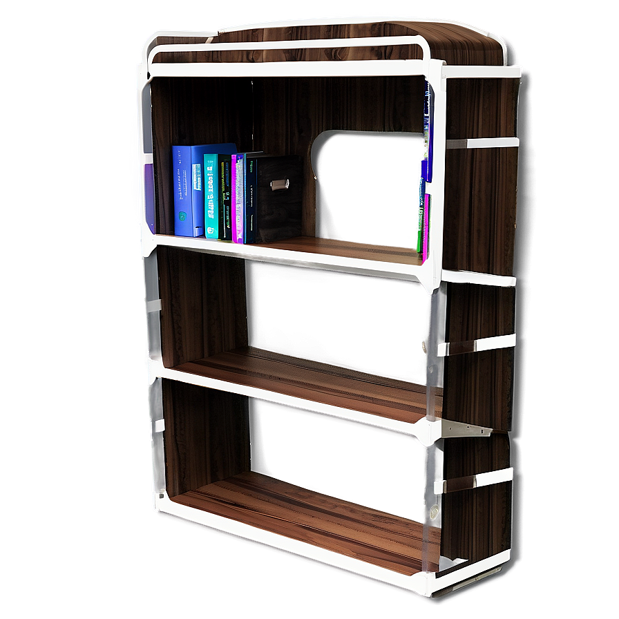 Bookshelf With Reading Nook Png 05242024 PNG image