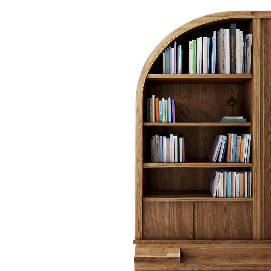 Bookshelf With Reading Nook Png 72 PNG image