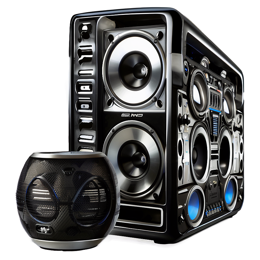 Boombox With Speakers Png Eun PNG image