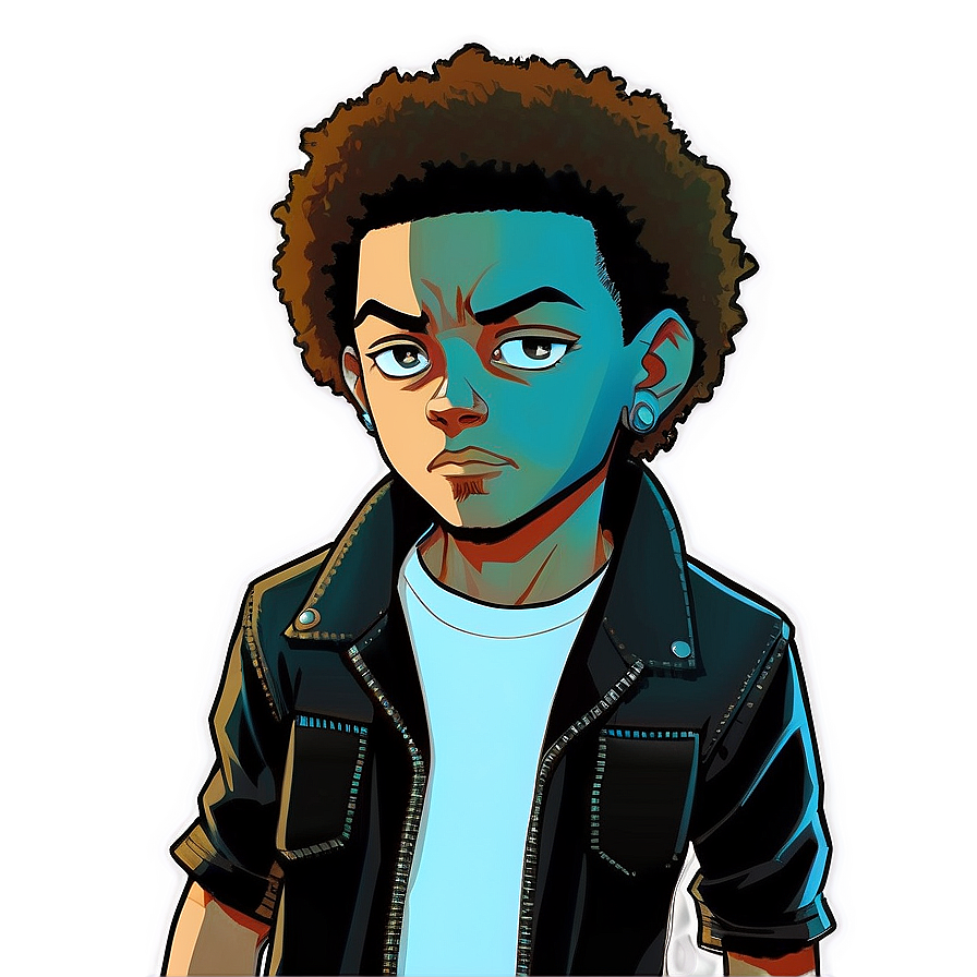 Boondocks Style Riley Freeman Png 06252024 PNG image