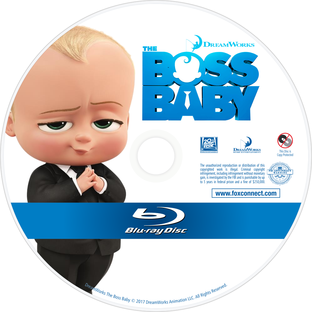 Boss Baby Bluray Disc PNG image