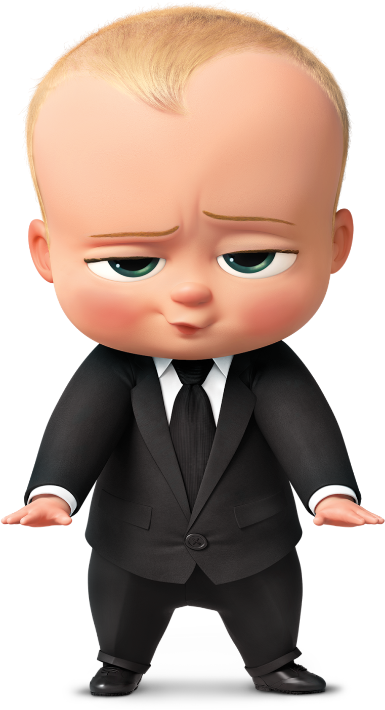 Boss Baby Character Pose PNG image