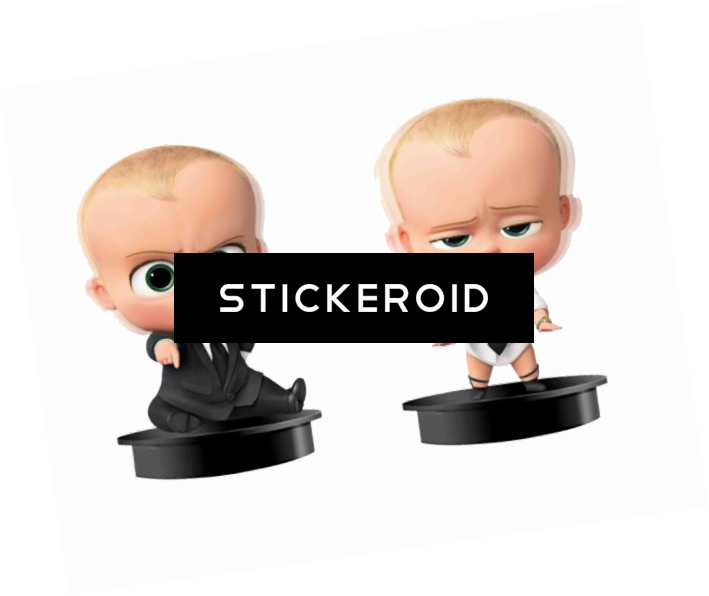 Boss Baby Figurines_ Dual Expressions PNG image