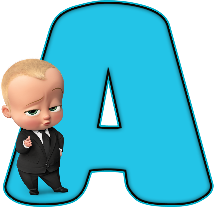 Boss Baby Letter A PNG image