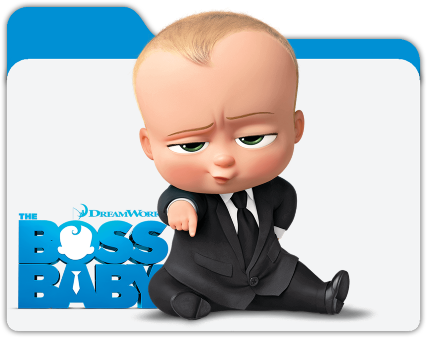 Boss Baby Skeptical Expression PNG image