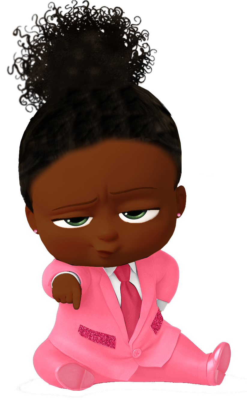 Boss Babyin Pink Suit PNG image