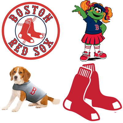 Boston Red Sox Mascotand Logo PNG image