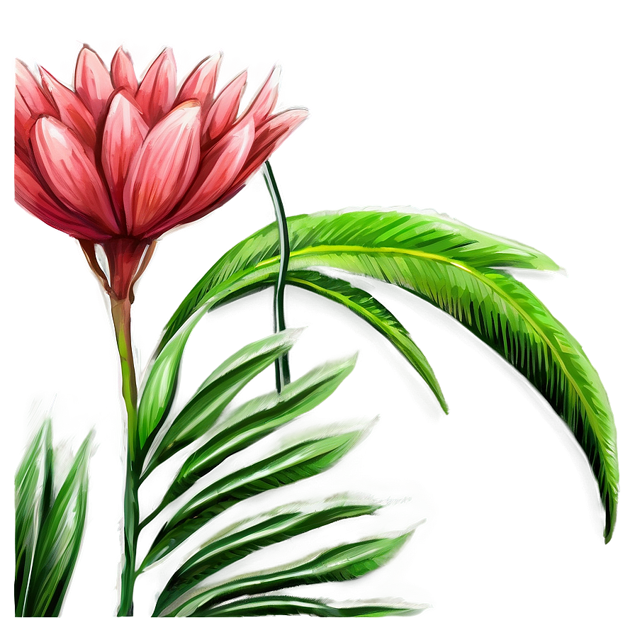 Botanical Study Drawing Png Otc90 PNG image