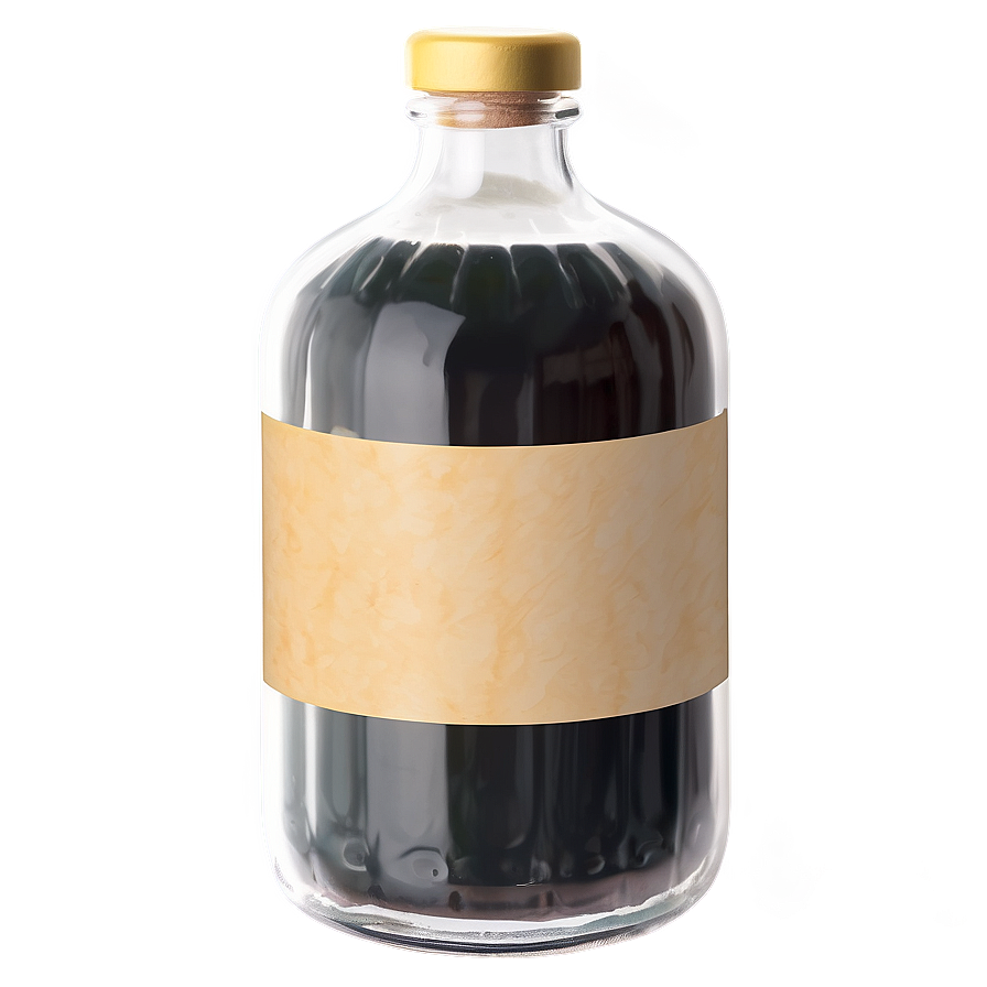 Bottle With Label Png Kmu59 PNG image