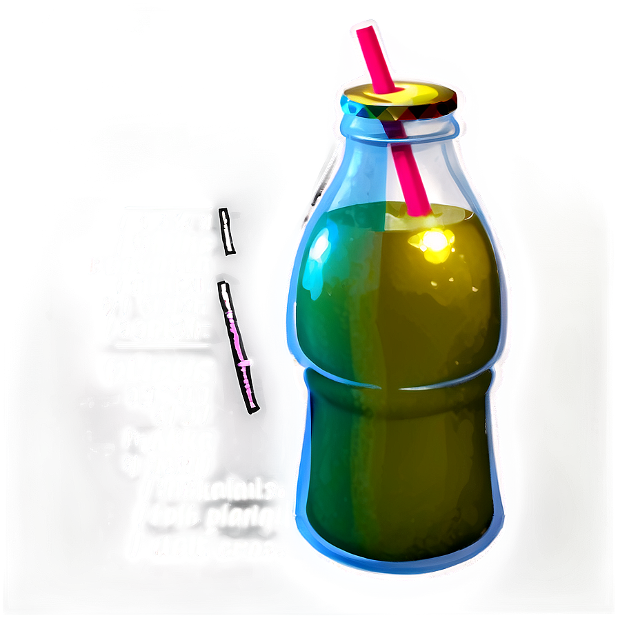 Bottle With Straw Png Jva17 PNG image