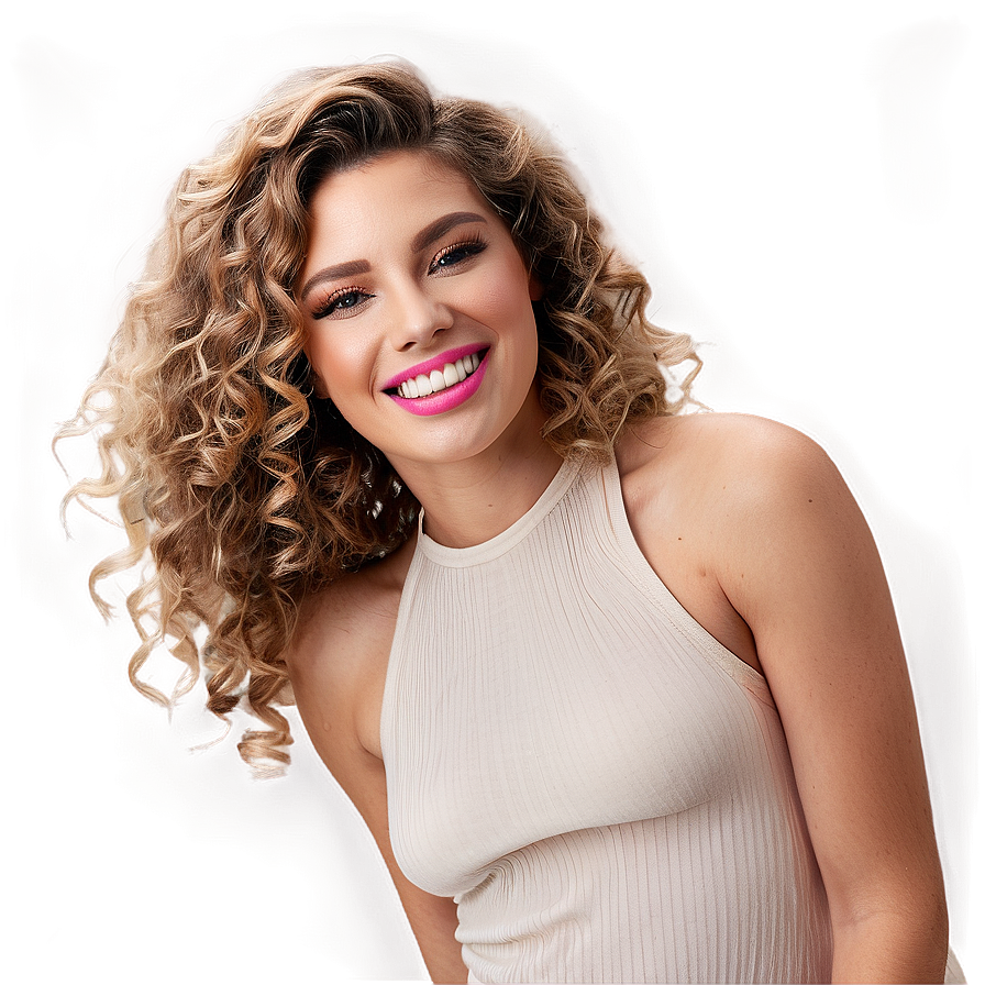 Bouncy Curly Hair Joy Png 98 PNG image