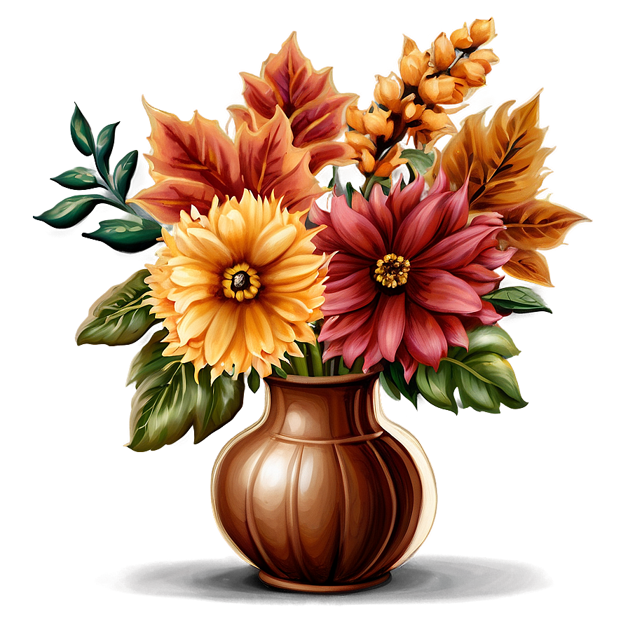 Bountiful Fall Blooms Png Fvu PNG image