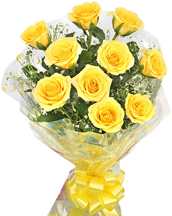 Bouquetof Yellow Roses PNG image