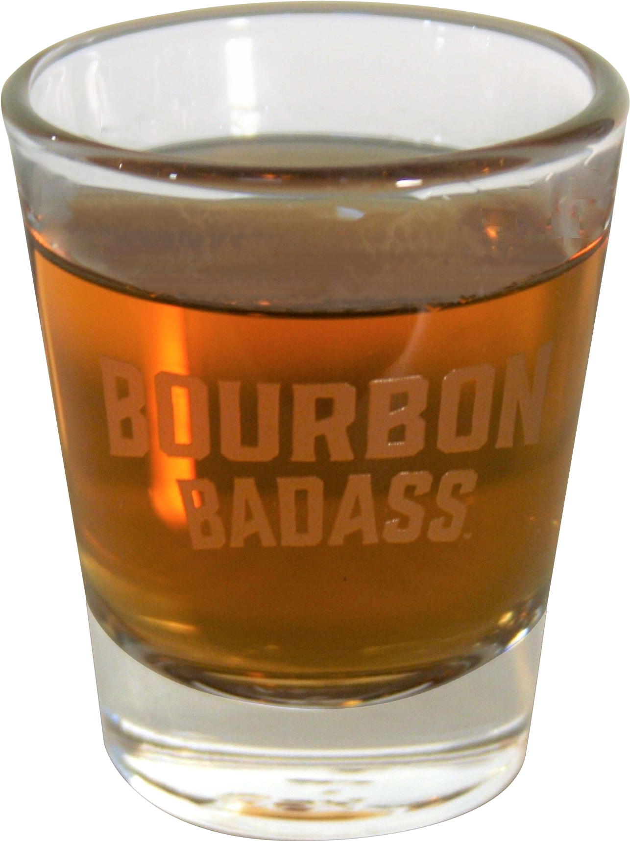 Bourbon Badass Whiskey Glass PNG image