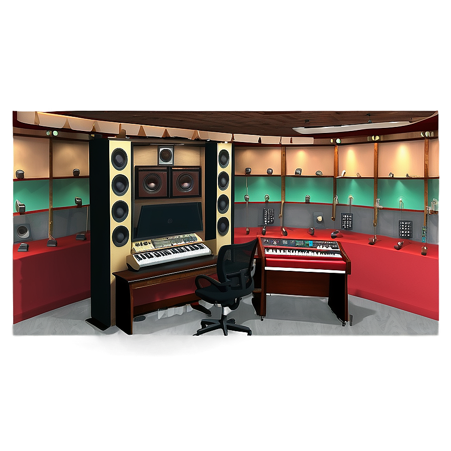 Boutique Recording Studio Ambiance Png 06262024 PNG image