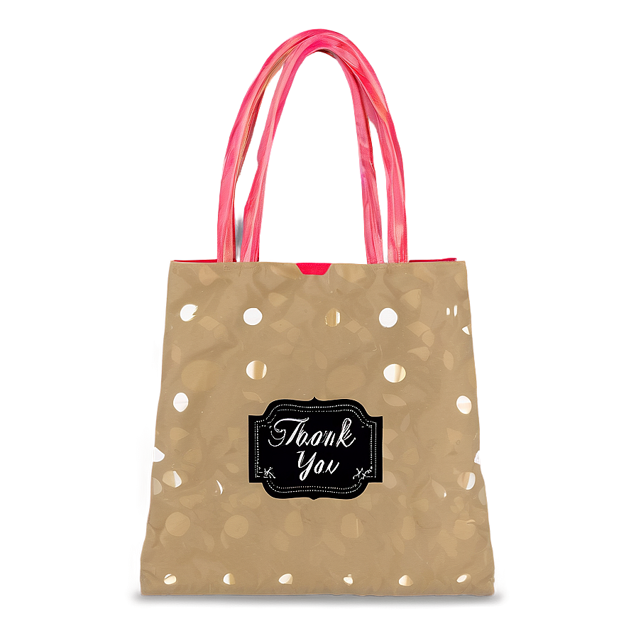 Boutique Style Thank You Bag Png 06292024 PNG image