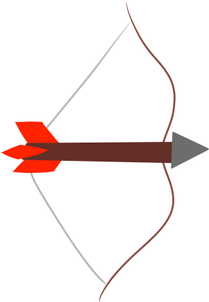 Bowand Arrow Graphic PNG image