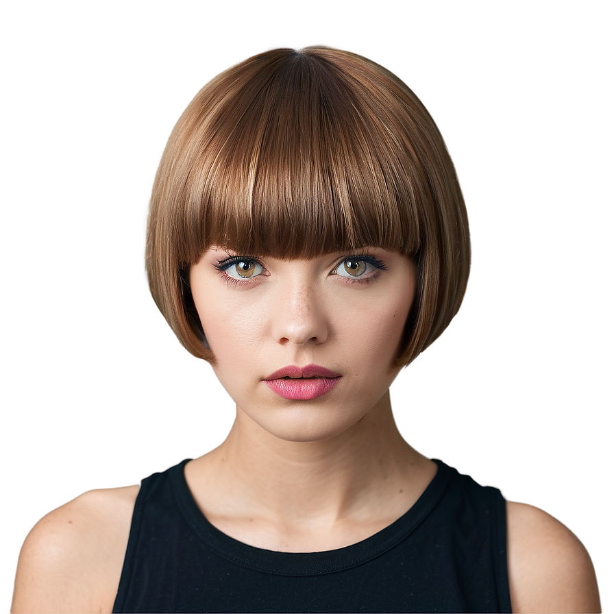 Bowl Cut For Thick Hair Png Jja13 PNG image