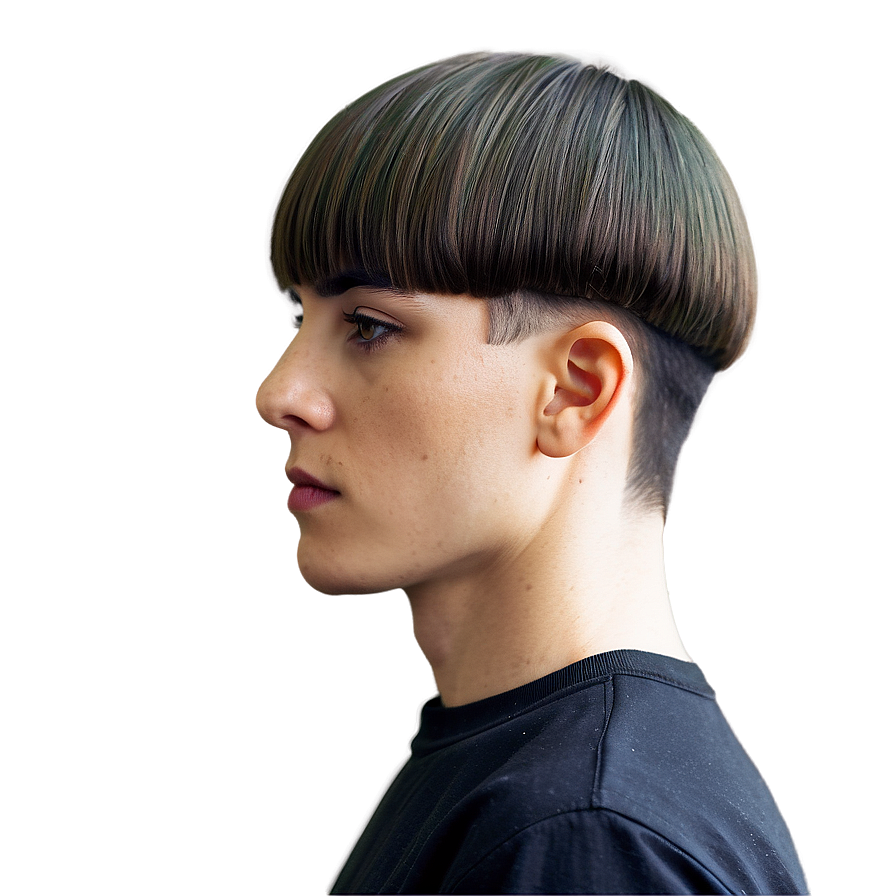 Bowl Cut With Fade Png Enj92 PNG image