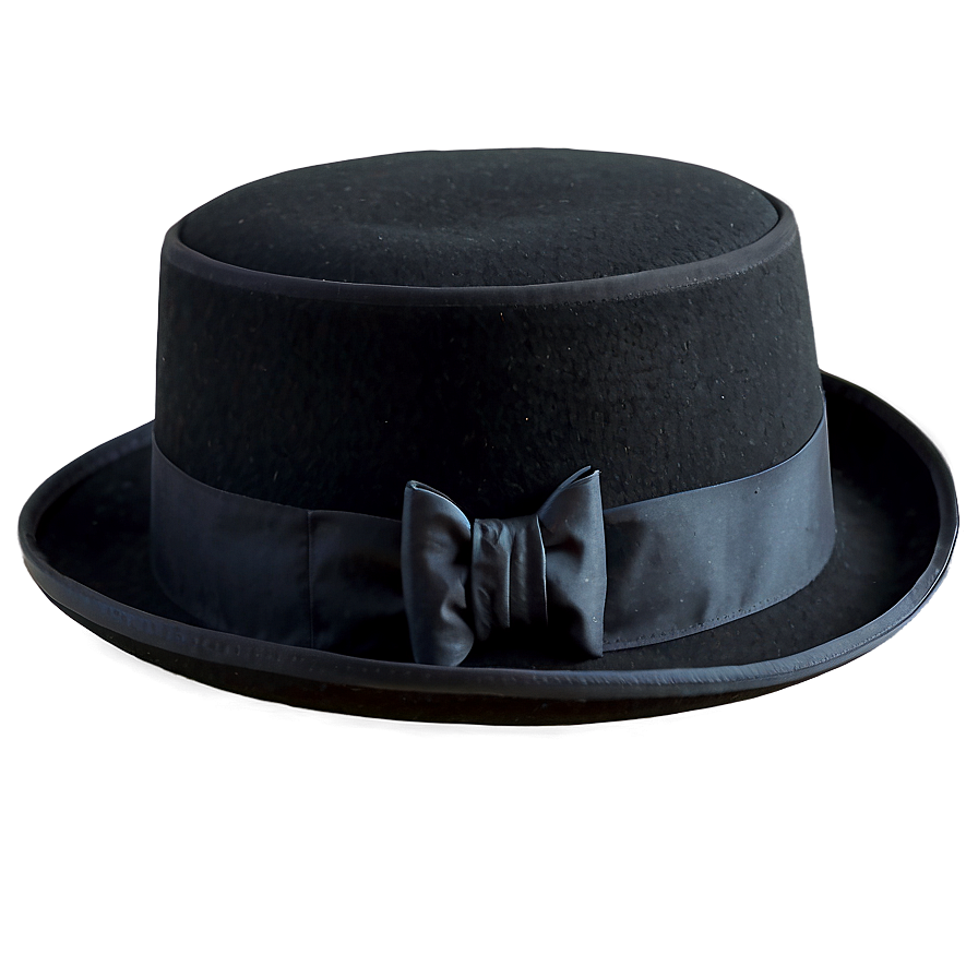 Bowler Hat With Bow Png 05042024 PNG image