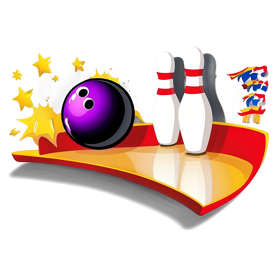 Bowling Party Invitation Png 05212024 PNG image