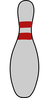 Bowling Pin Iconon Black Background PNG image