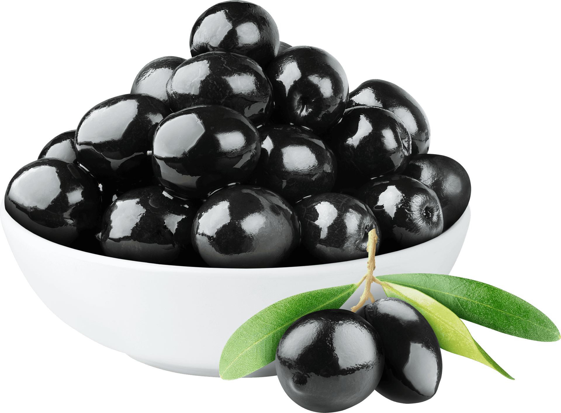 Bowlof Black Olives PNG image