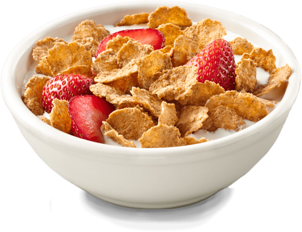 Bowlof Cerealwith Strawberries PNG image