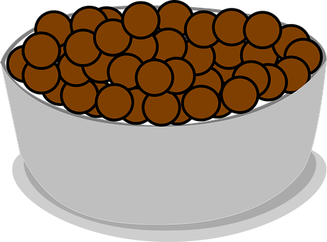 Bowlof Chocolate Cereal Illustration PNG image