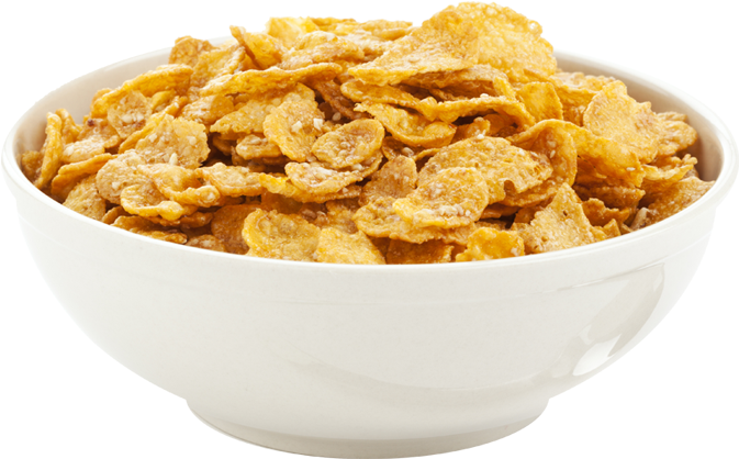 Bowlof Corn Flakes Cereal PNG image