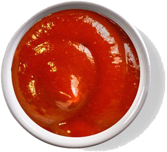 Bowlof Ketchup Top View PNG image