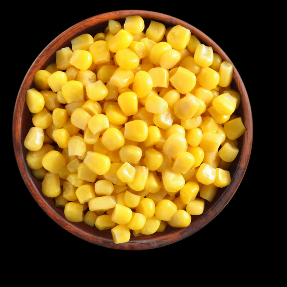 Bowlof Sweet Corn Kernels PNG image