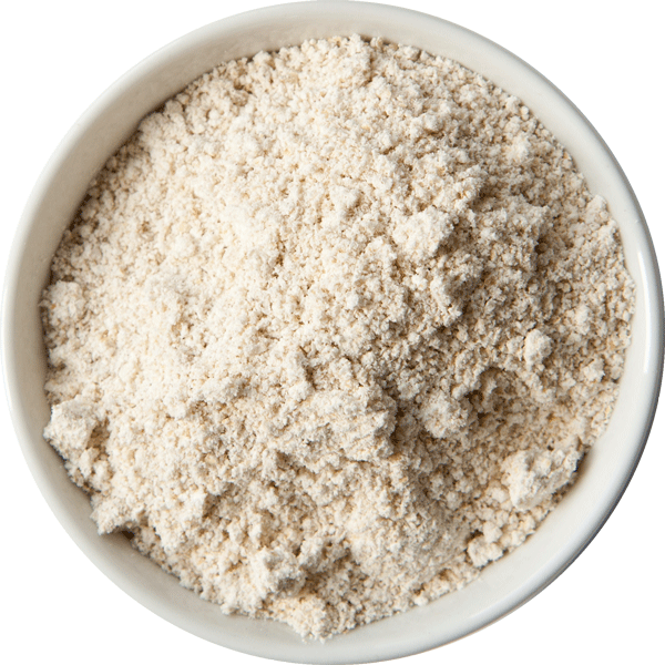 Bowlof White Flour Top View PNG image