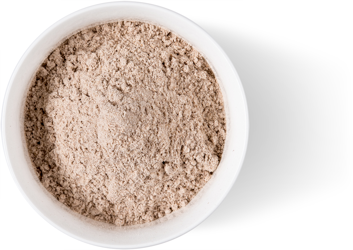 Bowlof Wholegrain Flour Top View.png PNG image