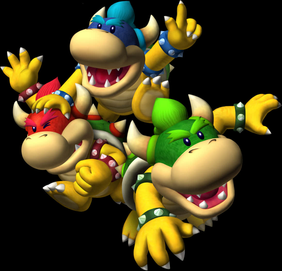 Bowser_and_ Koopalings_ Animated_ Characters PNG image