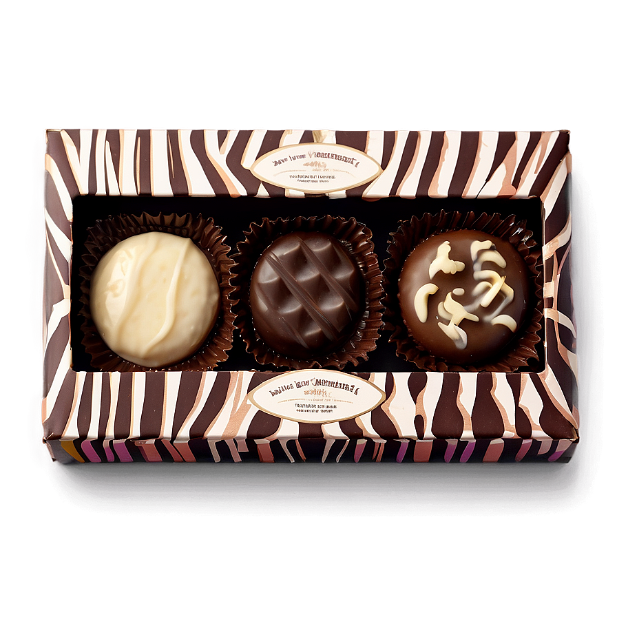 Box Of Hand-selected Chocolates Png Wso PNG image