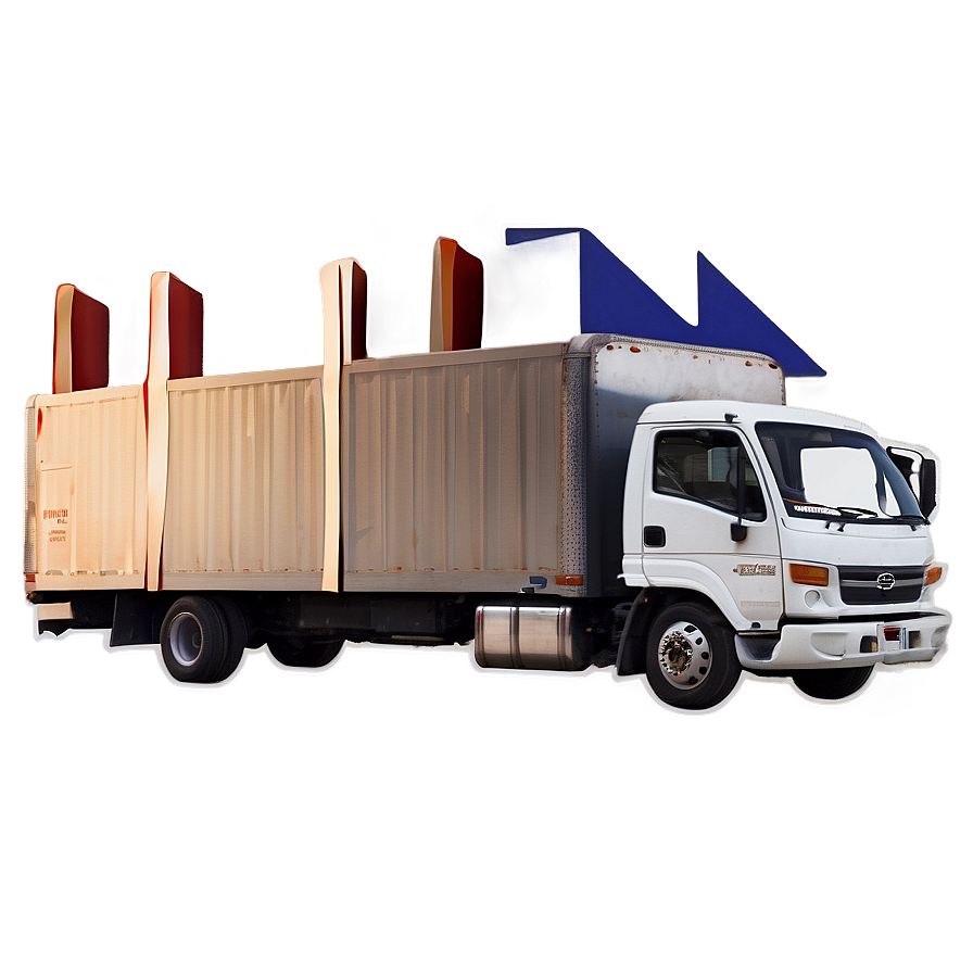 Box Truck Delivery Service Png 05042024 PNG image