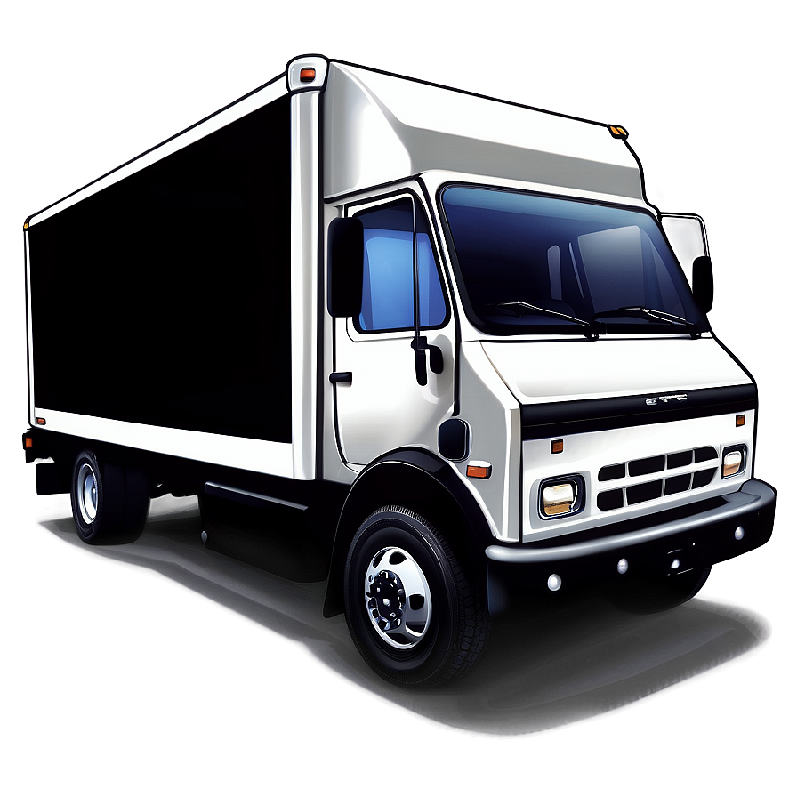 Box Truck Vector Art Png 06132024 PNG image