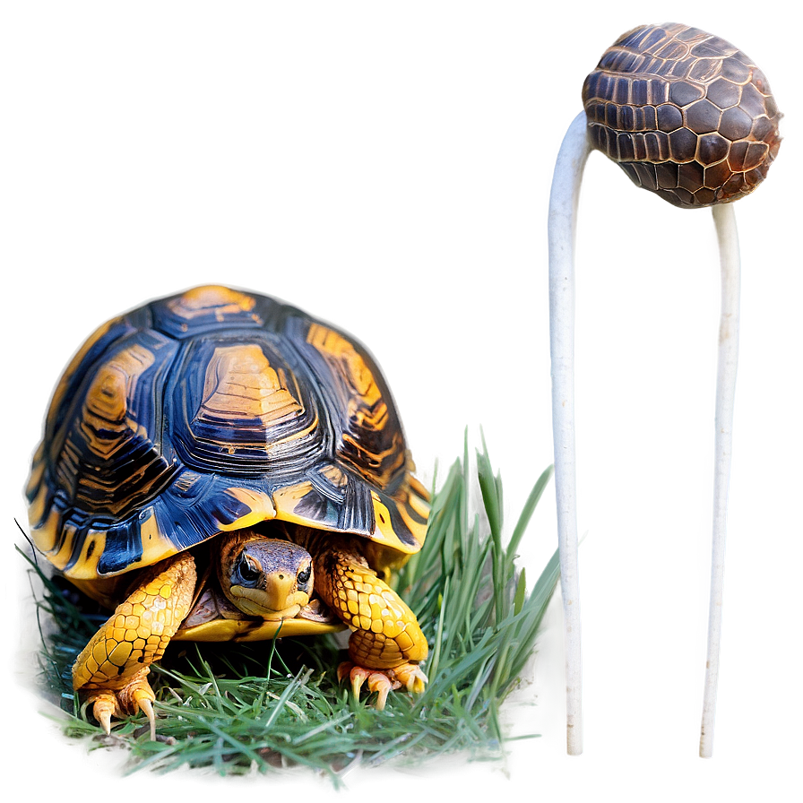 Box Turtle In Grass Png Ogi PNG image