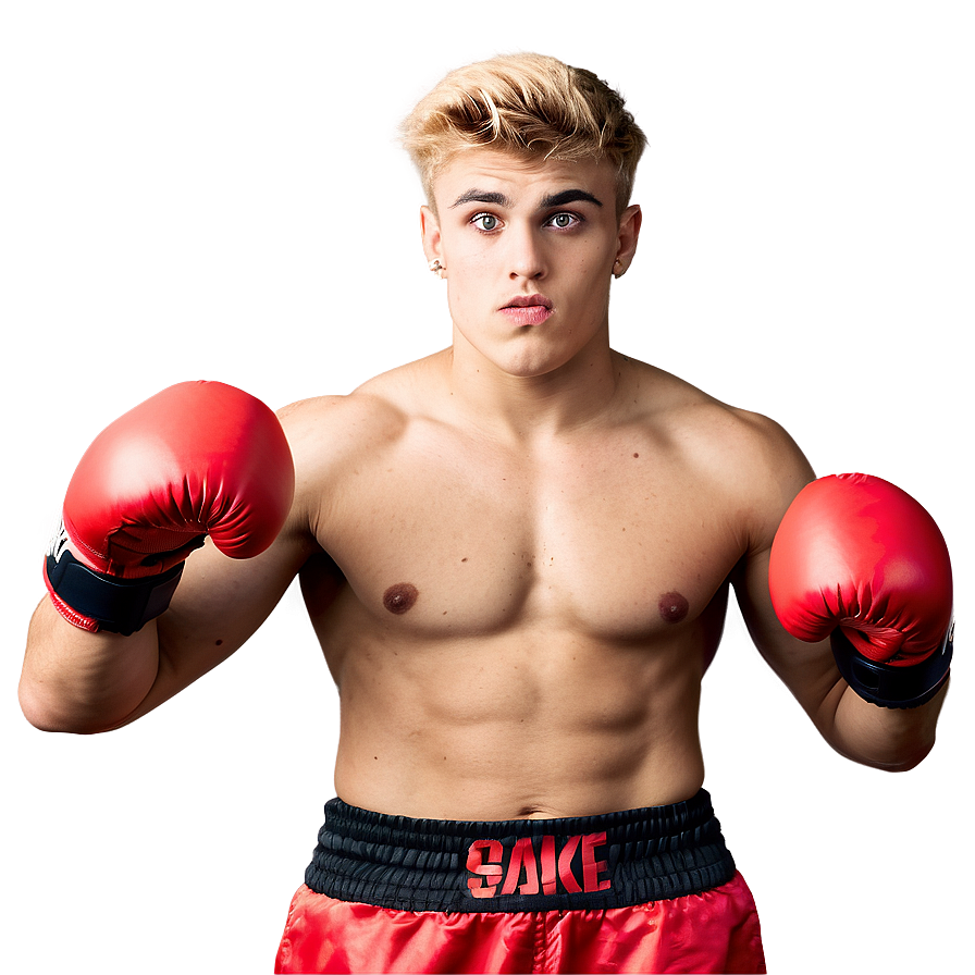 Boxer Pose Jake Paul PNG image