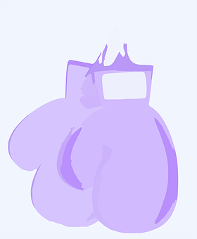 Boxing Glove Abstract Purple PNG image