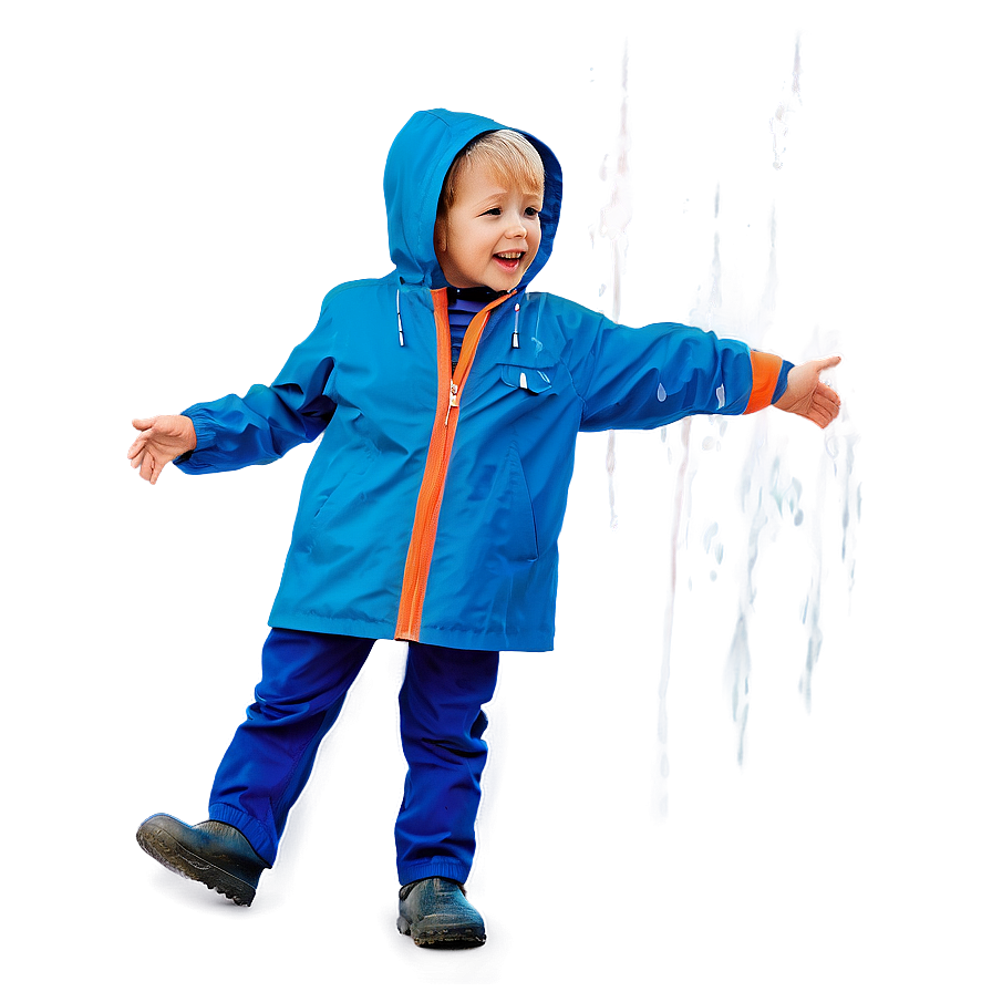 Boy In Raincoat Png Bkj11 PNG image