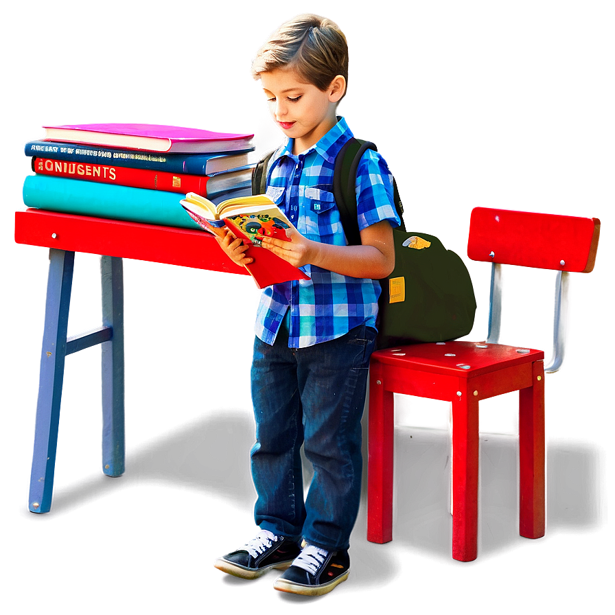 Boy Reading Book Png 31 PNG image