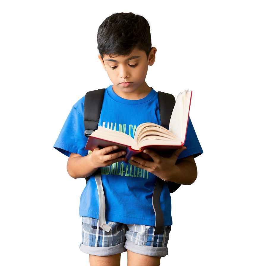 Boy Reading Book Png 48 PNG image