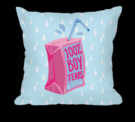 Boy Tears Cartoon Pillow PNG image