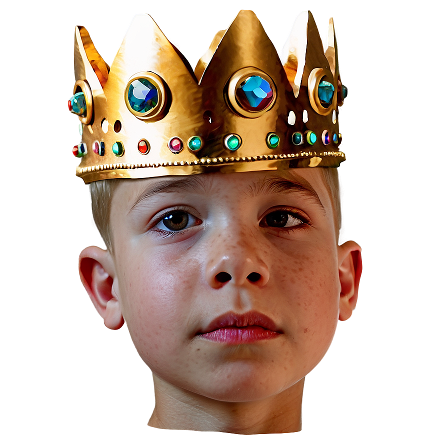 Boy Wearing Crown Png 32 PNG image